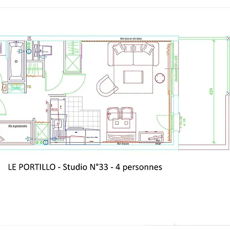 Gourette : 4 Pers. Avec Terrasse, Proche Pistes - Fr-1-860-54 Apartamento Eaux-Bonnes